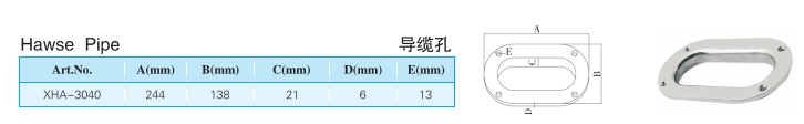 導(dǎo)纜孔XHA-3040 XH260325